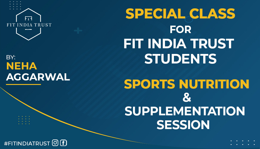 Sports Nutrition and Supplementation session